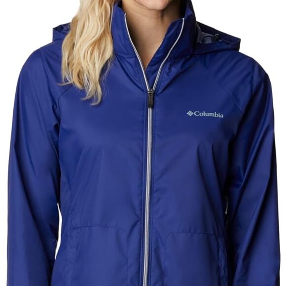 🆕Columbia Women's Switchback III Rain Jacket- Small- Dark Sapphire- Brand NEW - Picture 1 of 5